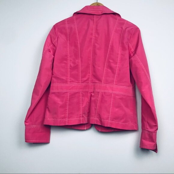 Tribal women Coral  pink Zip-Up Windbreaker jacket - Picture 12 of 14